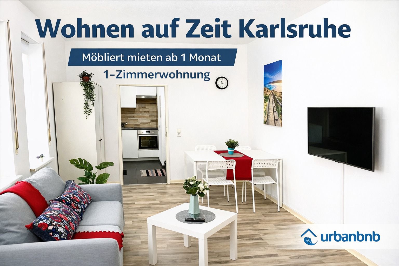 1-Zimmerwohnung auf Zeit in Karlsruhe als Alternative zum WG-Zimmer