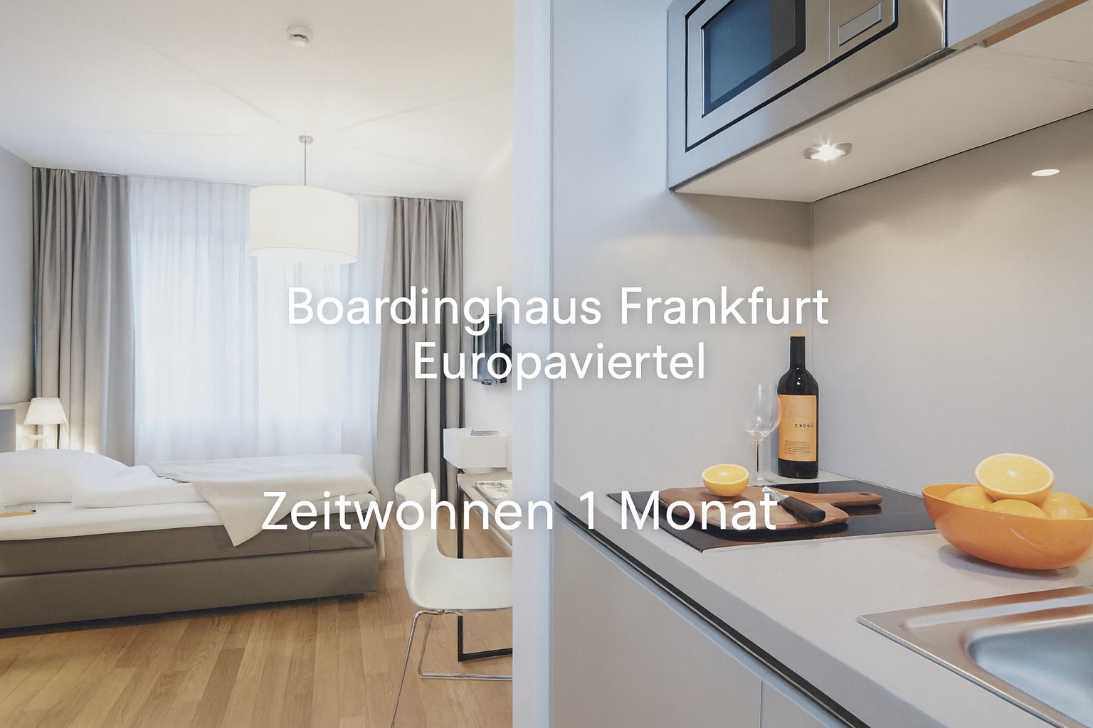Beispiel-Apartment im Boardinghaus Frankfurt Europaviertel