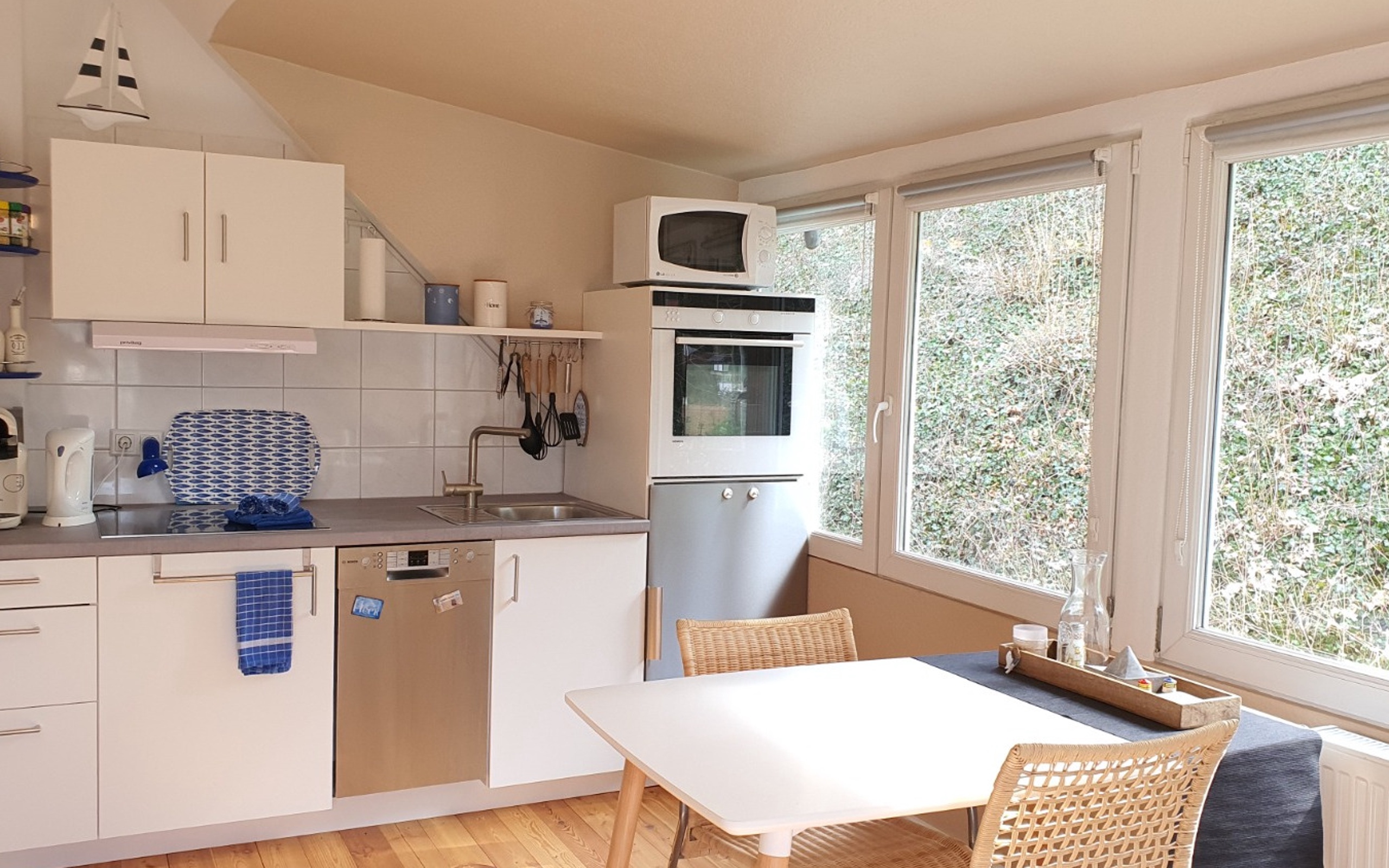 Wohnbereich der möblierten Wohnung in Waldenbuch