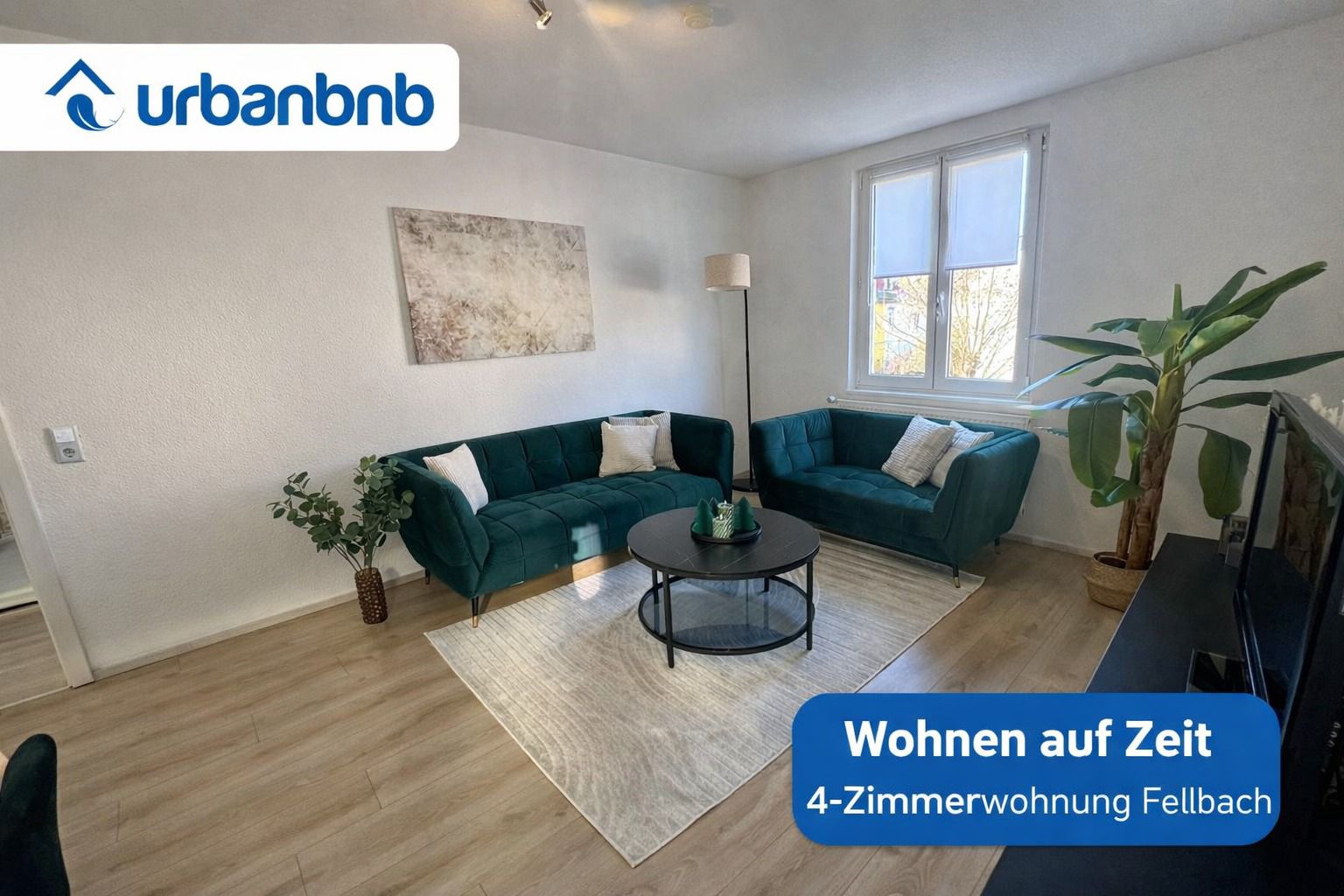 Eingangs- und Wohnsituation der Wohnung in Fellbach