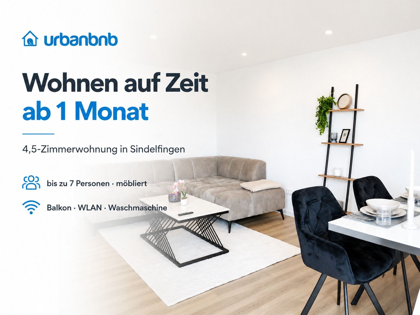 Wohnen auf Zeit in Sindelfingen möblierte Wohnung ab 1 Monat