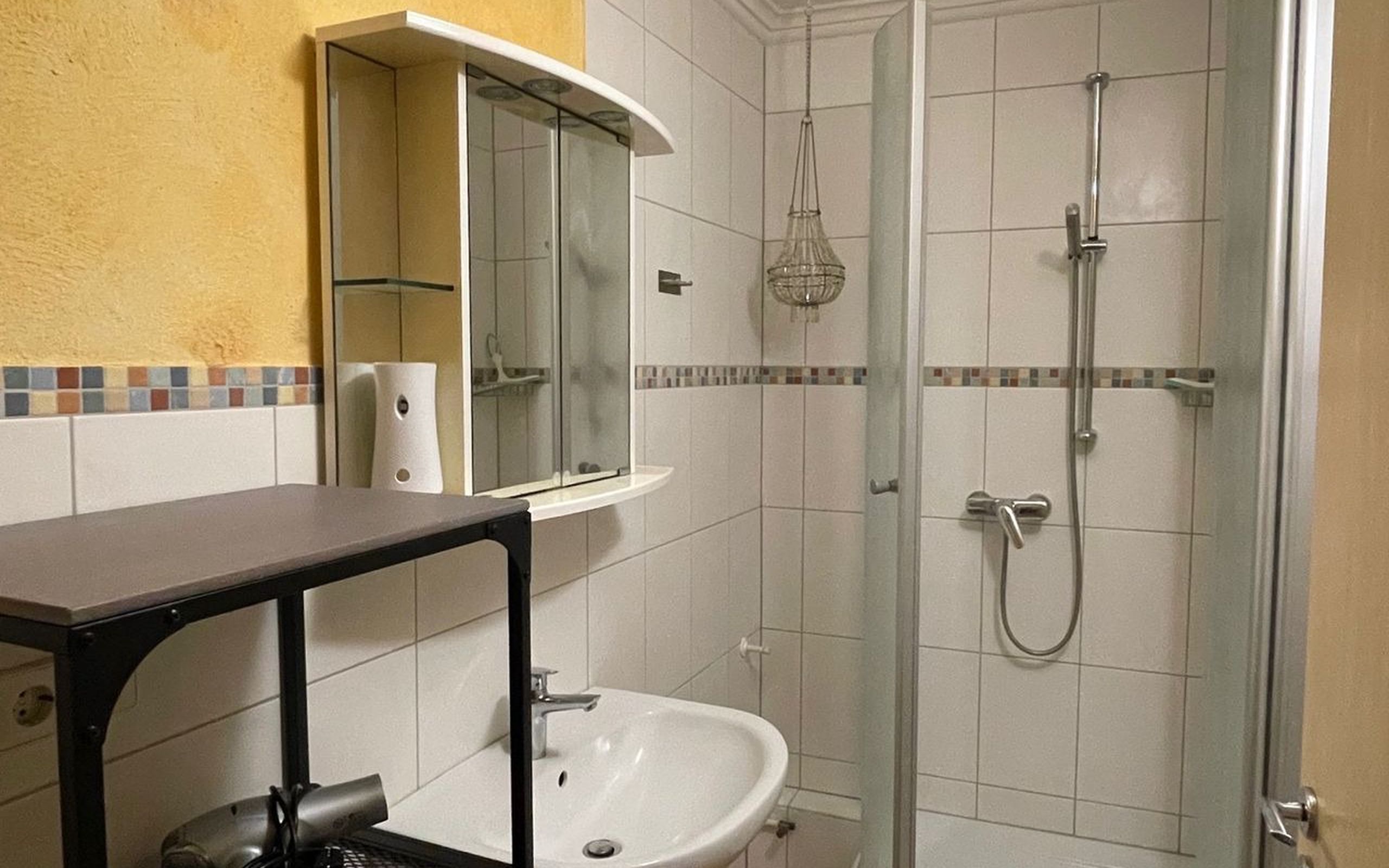 Bad mit Dusche in der Wohnung Schwetzingen