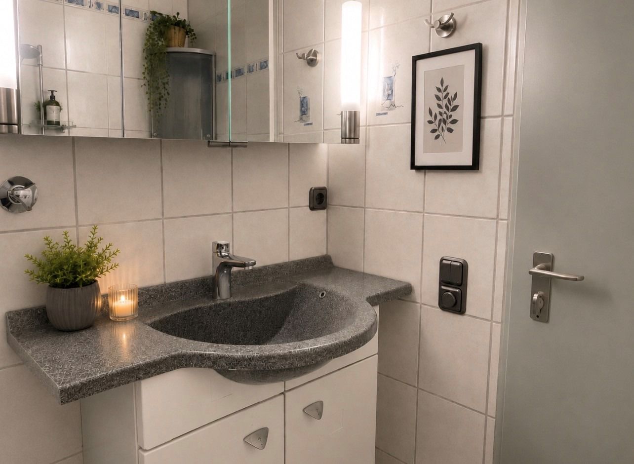 Bathroom in furnished apartment Schwieberdingen