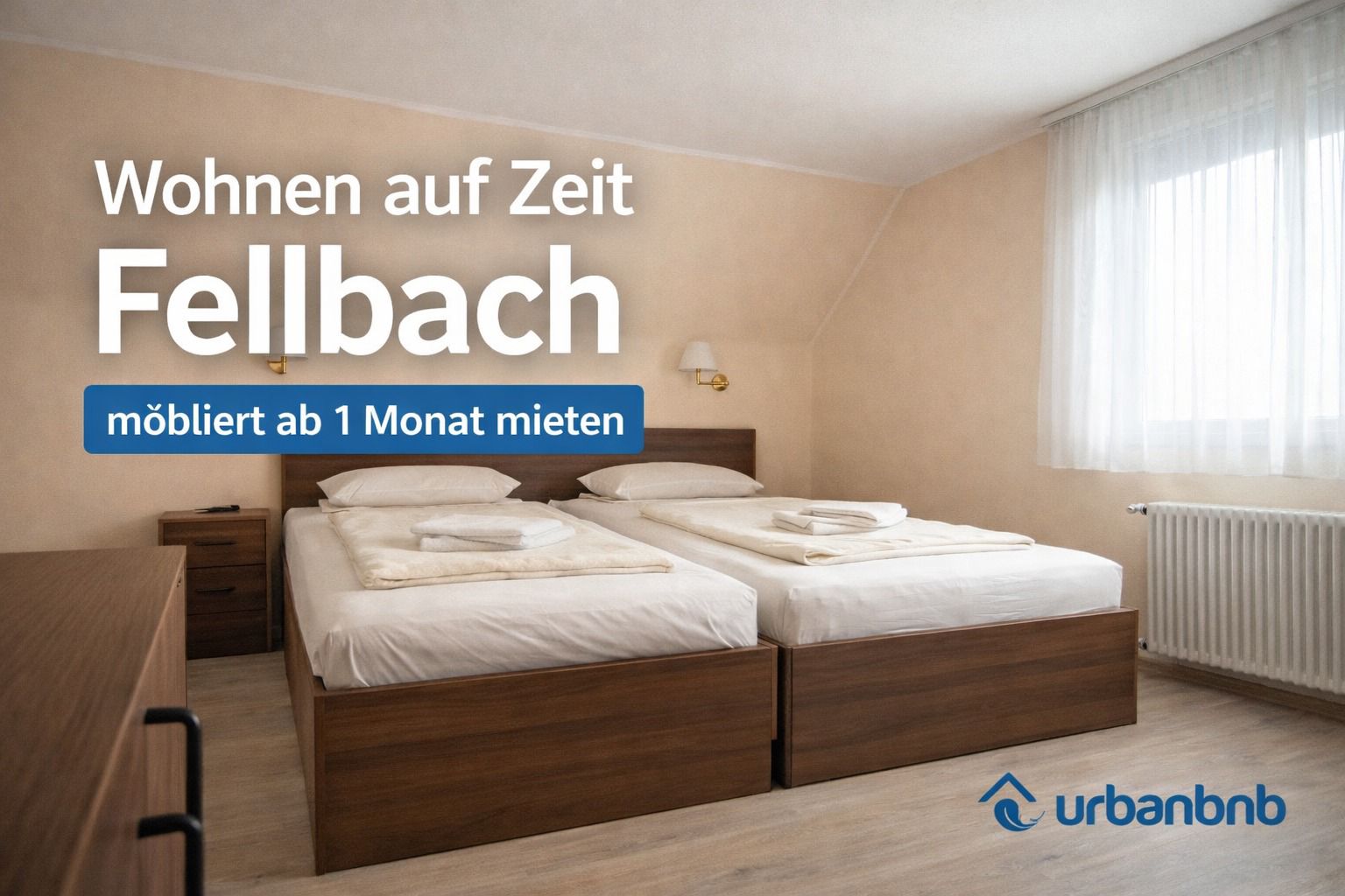 Möbliertes Apartment in Fellbach für Wohnen auf Zeit