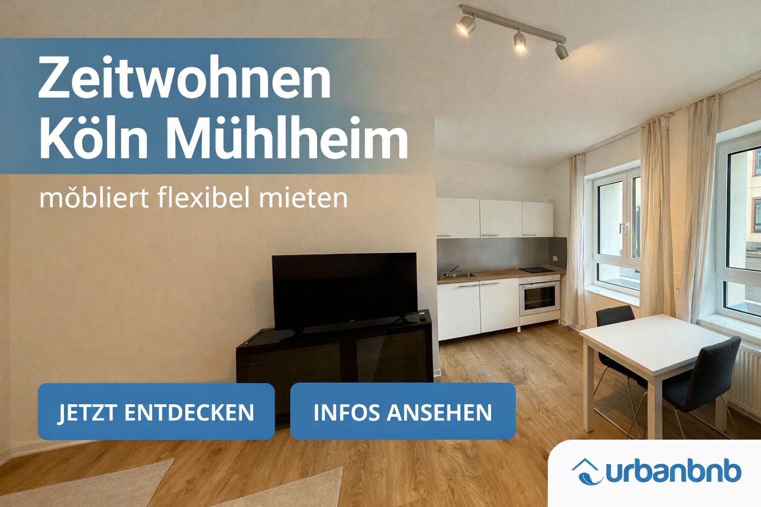 Möblierte Wohnung in Köln-Mülheim