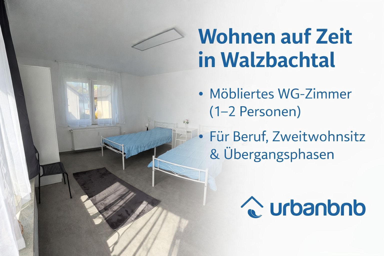 Möbliertes WG-Zimmer in Walzbachtal auf Zeit