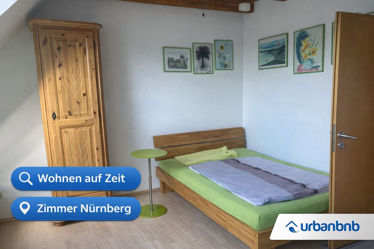 Möbliertes Zimmer Nürnberg mit eigenem Bad