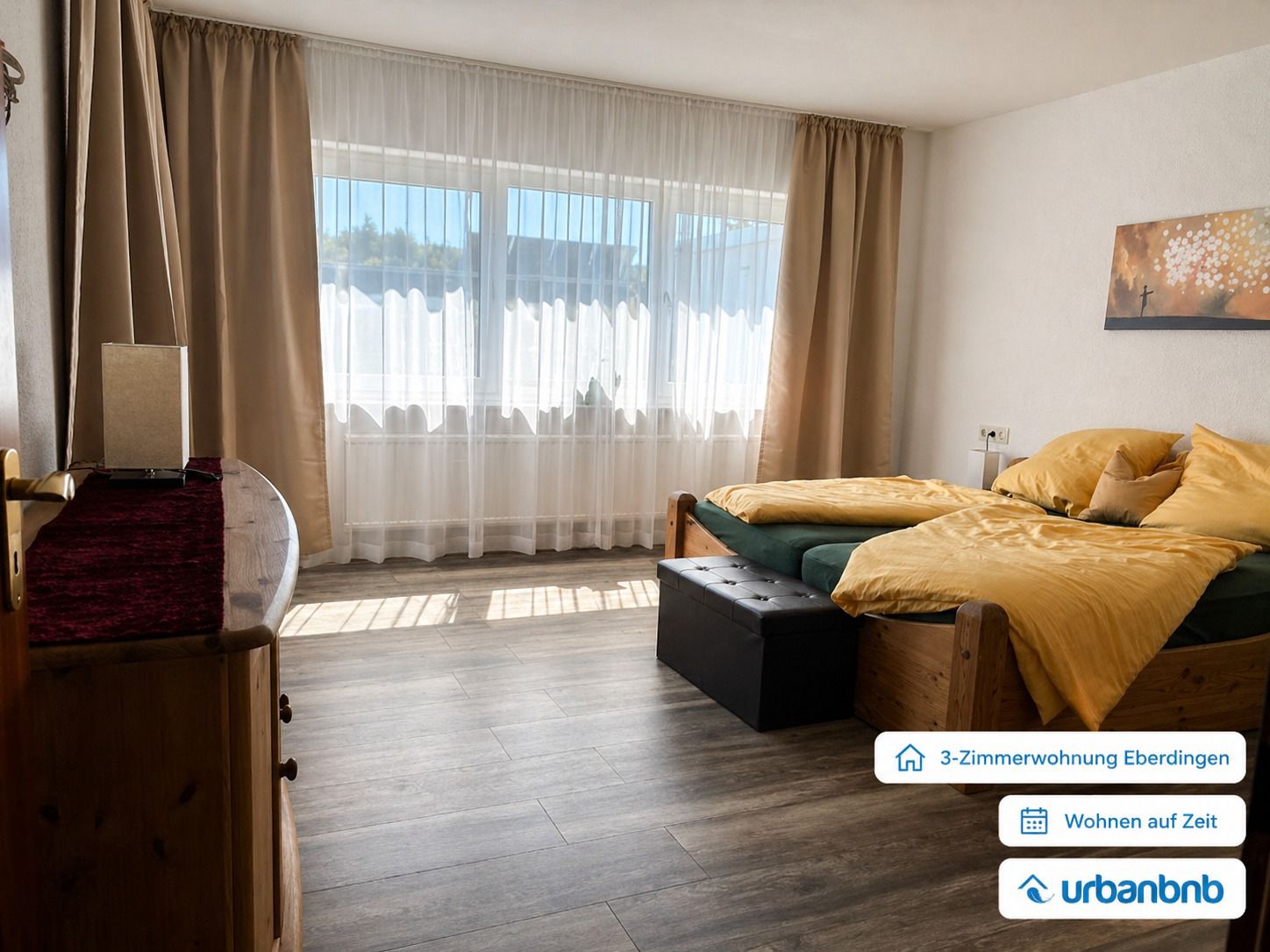 Möblierte 3 Zimmer Wohnung auf Zeit bei Stuttgart