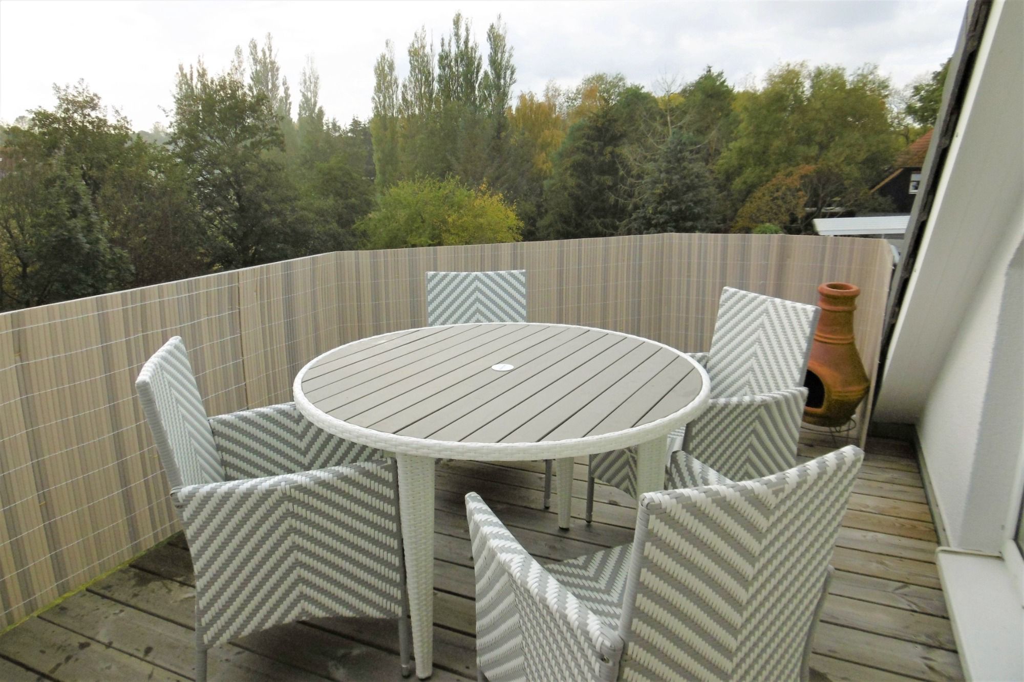 Terrasse möblierte Wohnung Dreschvitz