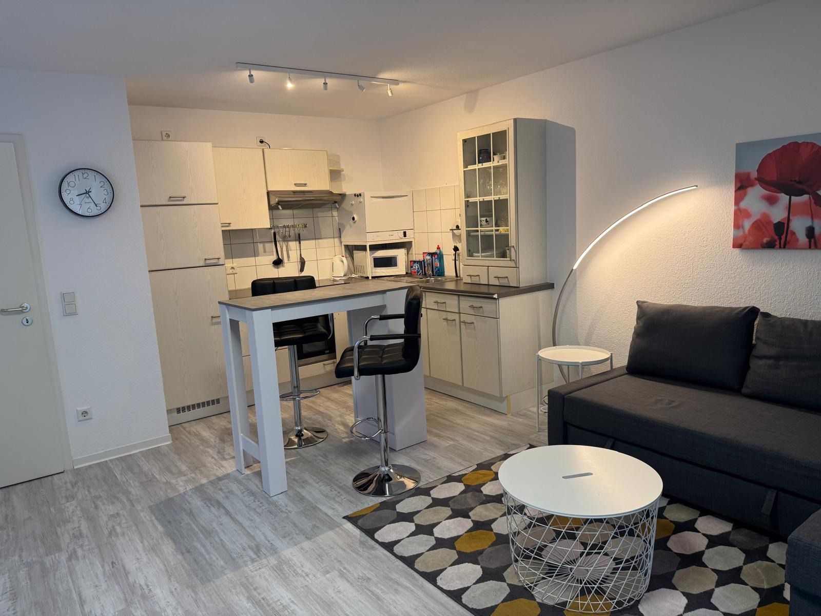 Küchenbereich der Wohnung auf Zeit