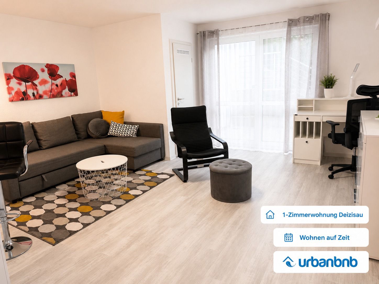Möblierte 1-Zimmerwohnung in Deizisau