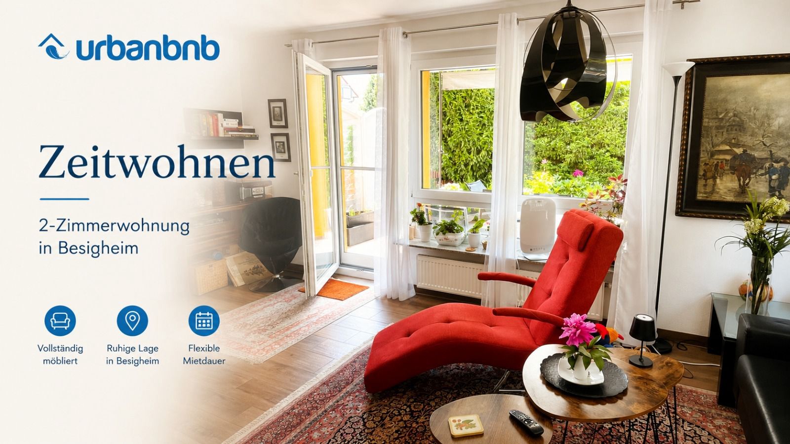 Möblierte 2 Zimmerwohnung Besigheim nahe Heilbronn Ludwigsburg
