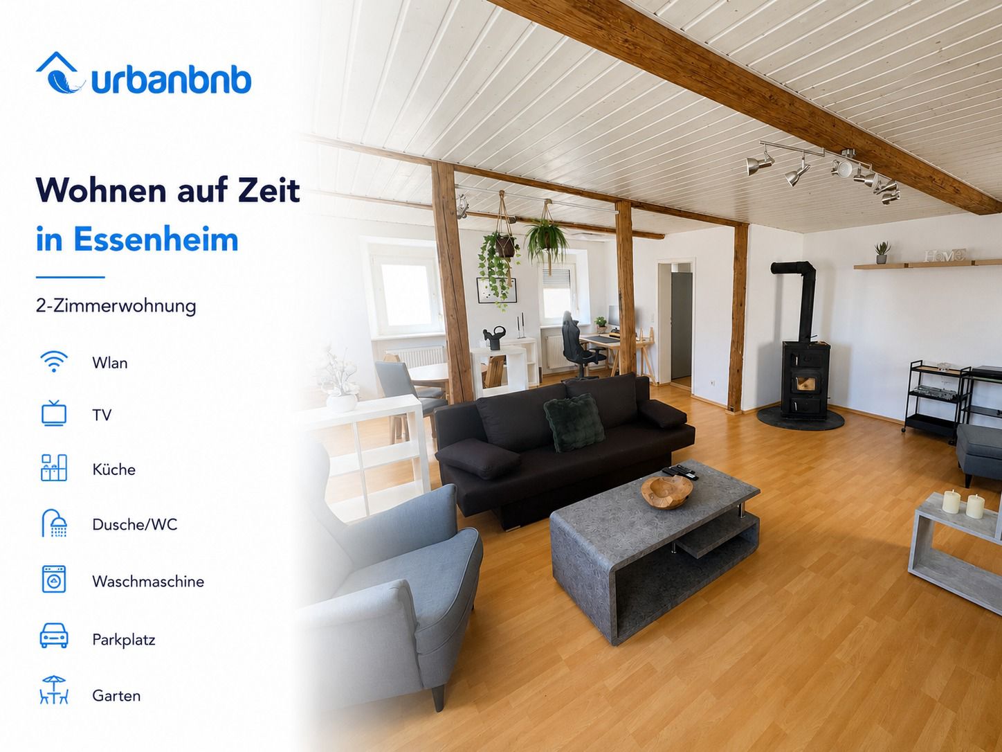 Möblierte 2-Zimmerwohnung in Essenheim