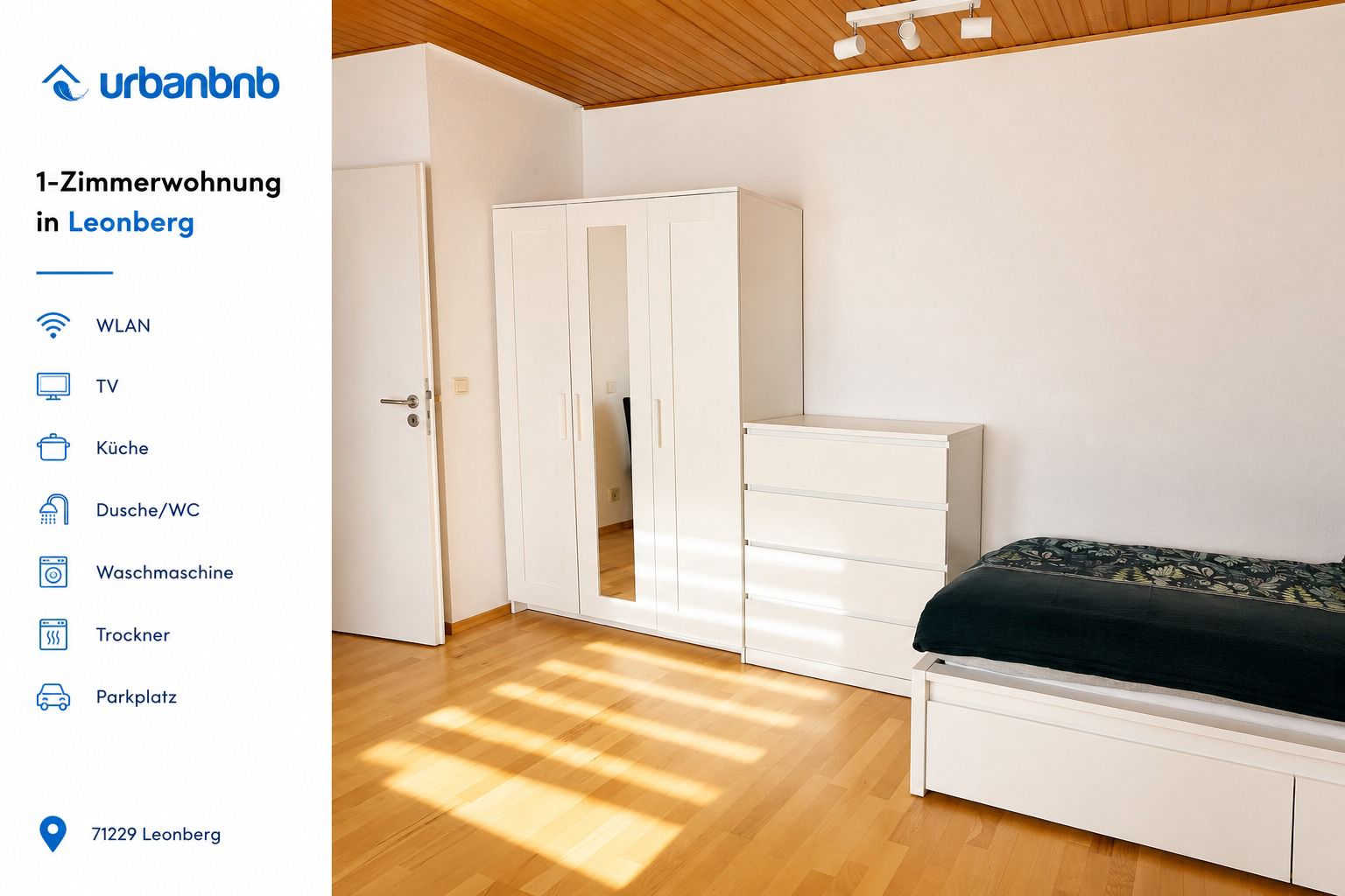 Möblierte 1-Zimmerwohnung in Leonberg – Objekt 4113