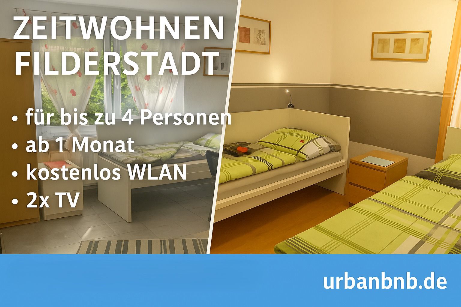 Schlafbereich der Wohnung auf Zeit