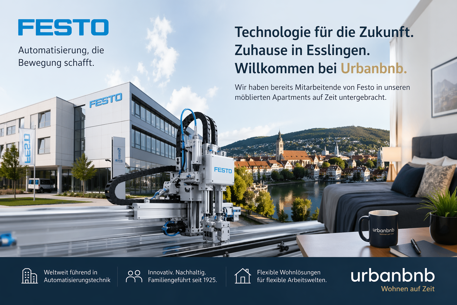 Festo und Urbanbnb in Esslingen