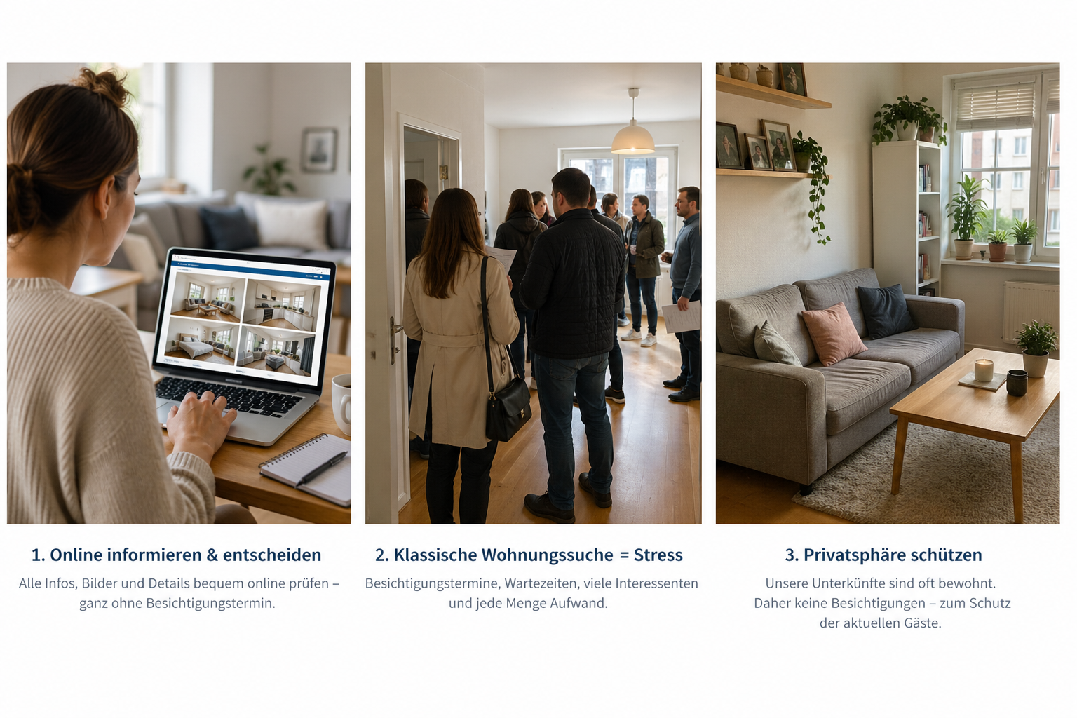 Besichtigung bei urbanbnb Wohnen auf Zeit