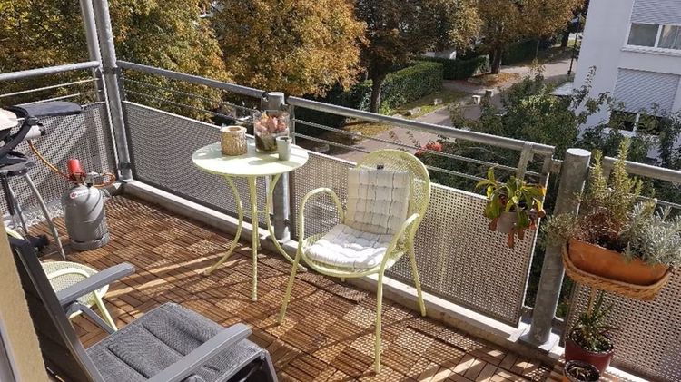 Balkon mit Blick Richtung Ulmer Münster