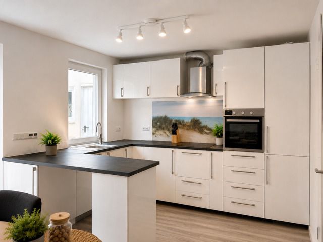 Moderne Küche im möblierten Haus auf Zeit in Benningen am Neckar bei Ludwigsburg